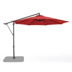 Aoodor 9.64FT Offset Hanging Umbrella Aluminum Cantilever Umbrella -Sunnydaze Decor Store GUEST 7ebe22e1 3d87 462a b989 53f2e6433ffe