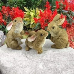 Design Toscano The Bunny Den, Garden Rabbit Statue: Set Of Six -Sunnydaze Decor Store GUEST 7f2f7143 6975 4a93 9ee6 33c4e1097917