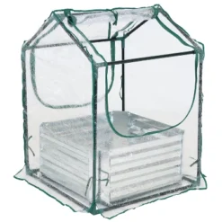 Sunnydaze Decor Sunnydaze Steel Raised Garden Bed With PVC Greenhouse Cover - Clear 18 Sunnydaze Decor Sunnydaze Steel Raised Garden Bed With PVC Greenhouse Cover - Clear -Sunnydaze Decor Store GUEST 7f5bdc82 5dfd 46a4 bbc5 e478e7ceb1b2