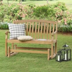 Sherwood Glider Bench - Teak - Cambridge Casual -Sunnydaze Decor Store GUEST 7f69b59f 397c 4ac3 b29d bb58d54d2e2e