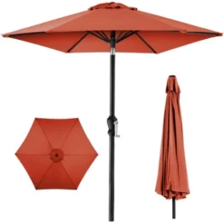 Best Choice Products 10ft Outdoor Steel Market Patio Umbrella W/ Crank, Tilt Push Button, 6 Ribs -Sunnydaze Decor Store GUEST 80a23f57 c018 4b83 b359 dd3df5cf4205