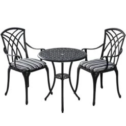 Kinger Home Ekta 3-Piece Patio Bistro Set -Sunnydaze Decor Store GUEST 811a4ba9 d5d5 4206 82f4 3fecdd378570