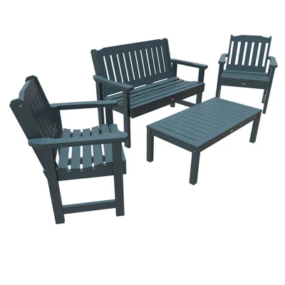 4pc Lehigh Garden Adirondack Conversation Patio Set - Highwood 11 4pc Lehigh Garden Adirondack Conversation Patio Set - Highwood - Image 9