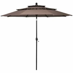10' X 10' Double Vented 3-Tier Patio Market Table Umbrella - Wellfor 31 10' X 10' Double Vented 3-Tier Patio Market Table Umbrella - Wellfor -Sunnydaze Decor Store GUEST 813393f4 98eb 4df9 97d8 33ffb7ed47fb