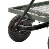 Juggernaut Carts GW3820-GR Heavy Duty Steel Frame 1000 Pound Load Capacity Outdoor Utility Garden Wagon With Pneumatic Tires, Green Finish -Sunnydaze Decor Store GUEST 81e7c184 cb0b 4798 a930 00ba88bf26b9