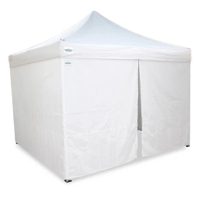 Caravan Canopy V-Series 10 X 10' 2 Straight Leg Sidewall Kit And M-Series Pro 2 10 X 10 Foot Shade Tent With Roller Bag For Recreational Use 3 Caravan Canopy V-Series 10 X 10' 2 Straight Leg Sidewall Kit And M-Series Pro 2 10 X 10 Foot Shade Tent With Roller Bag For Recreational Use