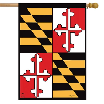 State Of Maryland House Flag 28" X 40" Briarwood Lane 3 State Of Maryland House Flag 28" X 40" Briarwood Lane