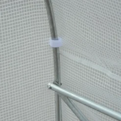 Outsunny 11.5' X 9.8' X 6.5' Outdoor Walk-In Tunnel Greenhouse Hot House With Roll-up Windows, Zippered Door, PE Cover, White -Sunnydaze Decor Store GUEST 847c4a0e 174c 4d5e 9b30 88bcb82a8667