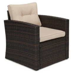 5pc Wicker Outdoor Conversation Set - EDYO LIVING -Sunnydaze Decor Store GUEST 84d5ca84 67f5 4259 ae9b fd9ceb53e0cd