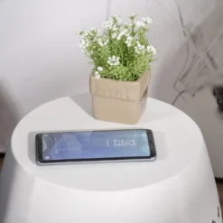 Outsunny Steel Patio End Table, Round Side Table With Hollow Drum Design, Accent Table For Outdoor And Indoor Use -Sunnydaze Decor Store GUEST 859a85a1 5f09 49d5 8854 09b115b403ff