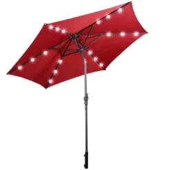 Tangkula 9' Outdoor Patio Umbrella Offset W/LED Light No Base Beige/Burgundy/Tan 14 Tangkula 9' Outdoor Patio Umbrella Offset W/LED Light No Base Beige/Burgundy/Tan -Sunnydaze Decor Store GUEST 85eb9154 9486 4a88 9caf 218a3646f482