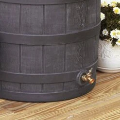 Good Ideas Rain Wizard 50 Gallon Plastic Rain Barrel Water Collector With Brass Spigot -Sunnydaze Decor Store GUEST 869a5b58 6890 45a9 82c7 eee28116f98e