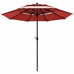 10' X 10' Double Vented 3-Tier Patio Market Table Umbrella - Wellfor 29 10' X 10' Double Vented 3-Tier Patio Market Table Umbrella - Wellfor -Sunnydaze Decor Store GUEST 86fc8c72 15f3 4604 807e cfeda8f2456c
