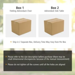 Tangkula Patio 2PCS Adirondack Chair Side Table Set Outdoor Chair Set With End Table Weather Resistant Cup Holder For Backyard Garden White 11 Tangkula Patio 2PCS Adirondack Chair Side Table Set Outdoor Chair Set With End Table Weather Resistant Cup Holder For Backyard Garden White -Sunnydaze Decor Store GUEST 879d3226 9363 4b94 b380 b24a80e2d1a3