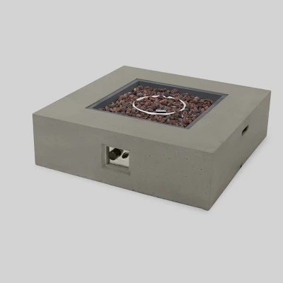 Brava 7pc Acacia Sectional Sofa Set With Fire Pit - Christopher Knight Home 4 Brava 7pc Acacia Sectional Sofa Set With Fire Pit - Christopher Knight Home - Image 2