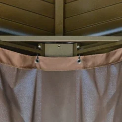 Outsunny 10' X 12' Hardtop Gazebo With Galvanized Steel Rounded Double Roof, Aluminum Frame, Pavilion Gazebo With Netting, Hooks, And Curtains, Brown 11 Outsunny 10' X 12' Hardtop Gazebo With Galvanized Steel Rounded Double Roof, Aluminum Frame, Pavilion Gazebo With Netting, Hooks, And Curtains, Brown -Sunnydaze Decor Store GUEST 88ab3f4f 4d79 4ff5 a88a 1a4e300a68d7