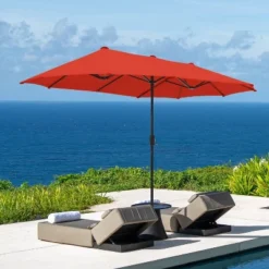 13' X 6.5' Rectangular Outdoor Patio Market Umbrella - Captiva Designs 25 13' X 6.5' Rectangular Outdoor Patio Market Umbrella - Captiva Designs -Sunnydaze Decor Store GUEST 892144a3 63d1 482b 80b8 fe2a129c4917