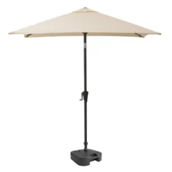 9' Square Titling Market Patio Umbrella With Base - CorLiving -Sunnydaze Decor Store GUEST 898d0c94 2ac4 42e2 bbe0 f8b34821957b