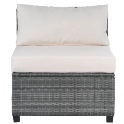 8pc Wicker Patio Conversation Set With Cushions - Beige - GODEER -Sunnydaze Decor Store GUEST 8a272f40 501c 4b70 8b8e e7baa33de55b