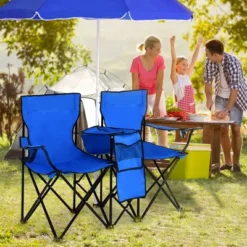 Costway Portable Folding Picnic Double Chair W/Umbrella Table Cooler Beach Camping Chair -Sunnydaze Decor Store GUEST 8a5a6d4c c191 4cbc a4ef cbe28217dea0