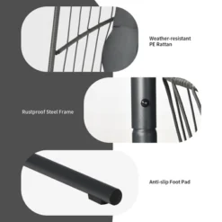 Costway Hanging Wicker Egg Chair W/ Stand Cushion Foldable Outdoor Indoor -Sunnydaze Decor Store GUEST 8a746c48 8b0a 46b7 9f33 39265b6c63b2