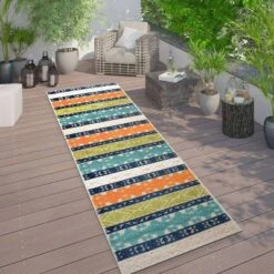 World Rug Gallery Vienna Bohemian Indoor/Outdoor Area Rug -Sunnydaze Decor Store GUEST 8a765074 f2d0 45ea abdd 5a04050433e4