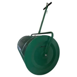 Landzie Metal Mesh Basket Lawn And Garden Rolling Yard Soil, Peat Moss, Manure, And Compost Topdressing Push Spreader -Sunnydaze Decor Store GUEST 8ab9f19a 782a 4d70 a6dc c0b18069b9cd