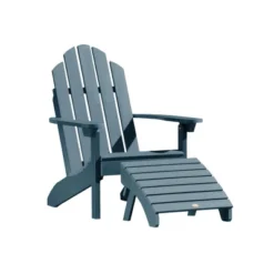 Westport 2pc Folding Adirondack Chair With Ottoman - Highwood -Sunnydaze Decor Store GUEST 8b2f01f8 8f54 47ba 8bcd ba1bf450ad07