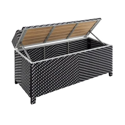2pc Maksville Aluminum Patio Loveseat & Storage Bench - MiBasics 14 2pc Maksville Aluminum Patio Loveseat & Storage Bench - MiBasics - Image 12