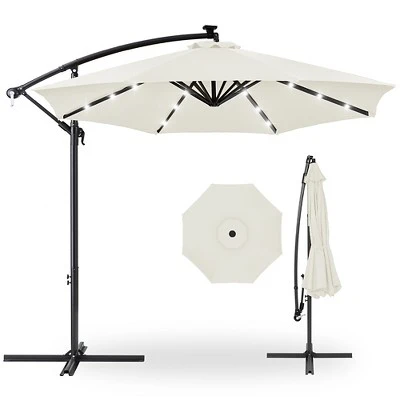 Best Choice Products 10ft Solar LED Offset Hanging Outdoor Market Patio Umbrella W/ Easy Tilt Adjustment 15 Best Choice Products 10ft Solar LED Offset Hanging Outdoor Market Patio Umbrella W/ Easy Tilt Adjustment - Image 13