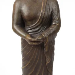 LuxenHome 27.6" Brown MgO Meditative Standing Buddha Garden Statue -Sunnydaze Decor Store GUEST 8be238cb 487b 4026 8239 d40aa50c0e3b