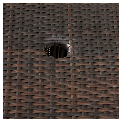 Melissa 3-piece Wicker Patio Bistro Set With Cushions - Brown - Christopher Knight Home 5 Melissa 3-piece Wicker Patio Bistro Set With Cushions - Brown - Christopher Knight Home - Image 3