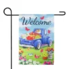 Northlight Welcome Blue Pickup Truck With Spring Flowers Outdoor Garden Flag 12.5" X 18" 1 Northlight Welcome Blue Pickup Truck With Spring Flowers Outdoor Garden Flag 12.5" X 18" -Sunnydaze Decor Store GUEST 8c42f6a5 ae1f 4966 a970 5072620037e3
