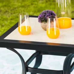 3pc Bistro Steel Patio Dining Set With Arm Chairs - Gray - Lokatse 19 3pc Bistro Steel Patio Dining Set With Arm Chairs - Gray - Lokatse -Sunnydaze Decor Store GUEST 8cd48dd4 8f8a 44e7 b2ec a81b471542bd