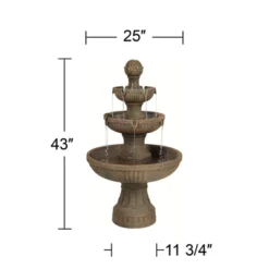 John Timberland Ravenna Rustic 3 Tier Weathered Stone Cascading Outdoor Floor Water Fountain 43" For Yard Garden Patio Home Deck Porch House Exterior 14 John Timberland Ravenna Rustic 3 Tier Weathered Stone Cascading Outdoor Floor Water Fountain 43" For Yard Garden Patio Home Deck Porch House Exterior -Sunnydaze Decor Store GUEST 8dc1e2aa 10d8 4211 9859 55c7f7d408c0