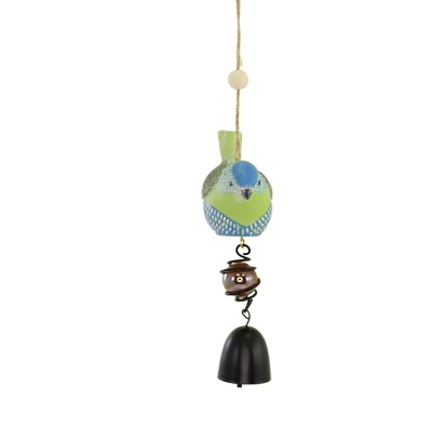 Home & Garden Bright Bird Bell - One Bell 10.0 Inches - Hanging Yard Decor - - Polyresin - Multicolored 4 Home & Garden Bright Bird Bell - One Bell 10.0 Inches - Hanging Yard Decor - - Polyresin - Multicolored - Image 2