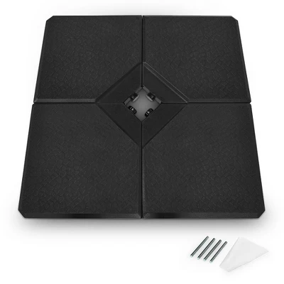 Costway 4 PC Cantilever Offset Umbrella Base Stable Weight Stand Water/Sand Filled 238lb 6 Costway 4 PC Cantilever Offset Umbrella Base Stable Weight Stand Water/Sand Filled 238lb - Image 4