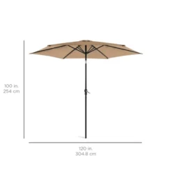Best Choice Products 10ft Outdoor Steel Market Patio Umbrella W/ Crank, Tilt Push Button, 6 Ribs -Sunnydaze Decor Store GUEST 8de38795 7b6b 4731 a9a2 7c3cfa22f523