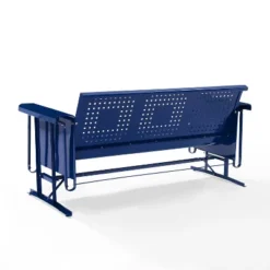 Bates Outdoor Metal Sofa Glider - Navy - Crosley -Sunnydaze Decor Store GUEST 8e2b0855 06df 491b a6be 14eb1243b966