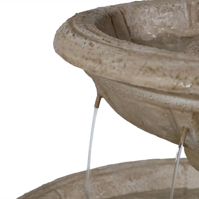 Sunnydaze Decor Sunnydaze 61"H Electric Polyresin And Fiberglass 3-Tier Cornucopia Outdoor Water Fountain 7 Sunnydaze Decor Sunnydaze 61"H Electric Polyresin And Fiberglass 3-Tier Cornucopia Outdoor Water Fountain - Image 5