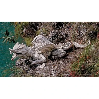 Design Toscano Warsin Dragon Sculpture: Large 3 Design Toscano Warsin Dragon Sculpture: Large