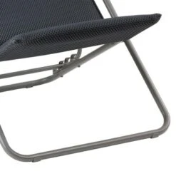 Lafuma Maxi Transat Plus Adjustable Foam Padded Ultra Compact Reclining Foldable Sling Chair With Headrest For Indoors And Outdoors, Dark Gray -Sunnydaze Decor Store GUEST 8fcc8a5a a2e3 44cd b3b7 50a7c3a50940