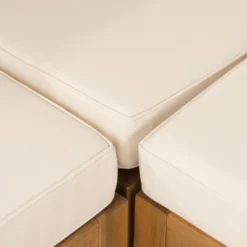 2pk Oana Outdoor Acacia Wood Left Arm Loveseat & Coffee Table With Cushion Teak/Beige - Christopher Knight Home -Sunnydaze Decor Store GUEST 900a69b5 8877 47ac ba8e 4121689909d0