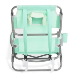 Ostrich Lightweight Portable Outdoor On Your Back Folding Chair For Relaxing With 5 Seat Adjustment Backpack Straps And Cup Holder, Teal (4 Pack) -Sunnydaze Decor Store GUEST 907f3a4b 09d4 4c1f 8428 c3df6c3cb2cf 1