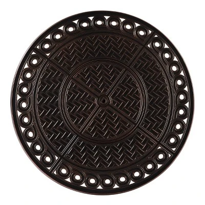 Oakland Living 5pc Aluminum Outdoor Patio Fire Pit Dining Set With 34" Round Fire Table Copper/Gray 6 Oakland Living 5pc Aluminum Outdoor Patio Fire Pit Dining Set With 34" Round Fire Table Copper/Gray - Image 4