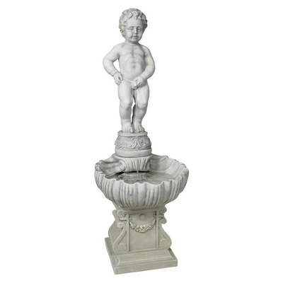 Design Toscano The Peeing Boy Of Brussels Sculptural Fountain With Plinth Base 4 Design Toscano The Peeing Boy Of Brussels Sculptural Fountain With Plinth Base - Image 2