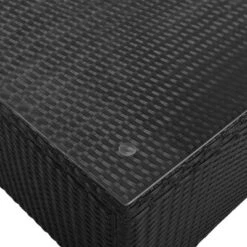 7pc Wicker Patio Seating Set With Cushions & Striped Pillows - Gray - GODEER -Sunnydaze Decor Store GUEST 927231ac bfda 4fa7 b64d 579b69115675