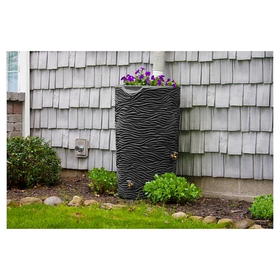 Impressions Palm 65 Gallon Rain Saver - Dark Granite - Good Ideas 3 Impressions Palm 65 Gallon Rain Saver - Dark Granite - Good Ideas