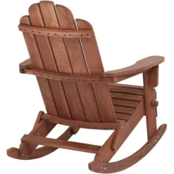 Teal Island Designs Chandler Dark Natural Adirondack Rocking Chair -Sunnydaze Decor Store GUEST 92fffded ae05 4bbd 9f19 d8f83c8e18e8