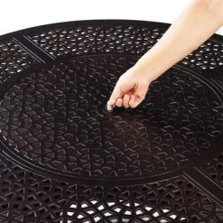 Oakland Living 5pc Deep Seating Swivel Rocking Aluminum Outdoor Outdoor Patio Fire Pit Dining Set Copper -Sunnydaze Decor Store GUEST 9303853c dbb1 4cd4 878d 115d462ed9ab